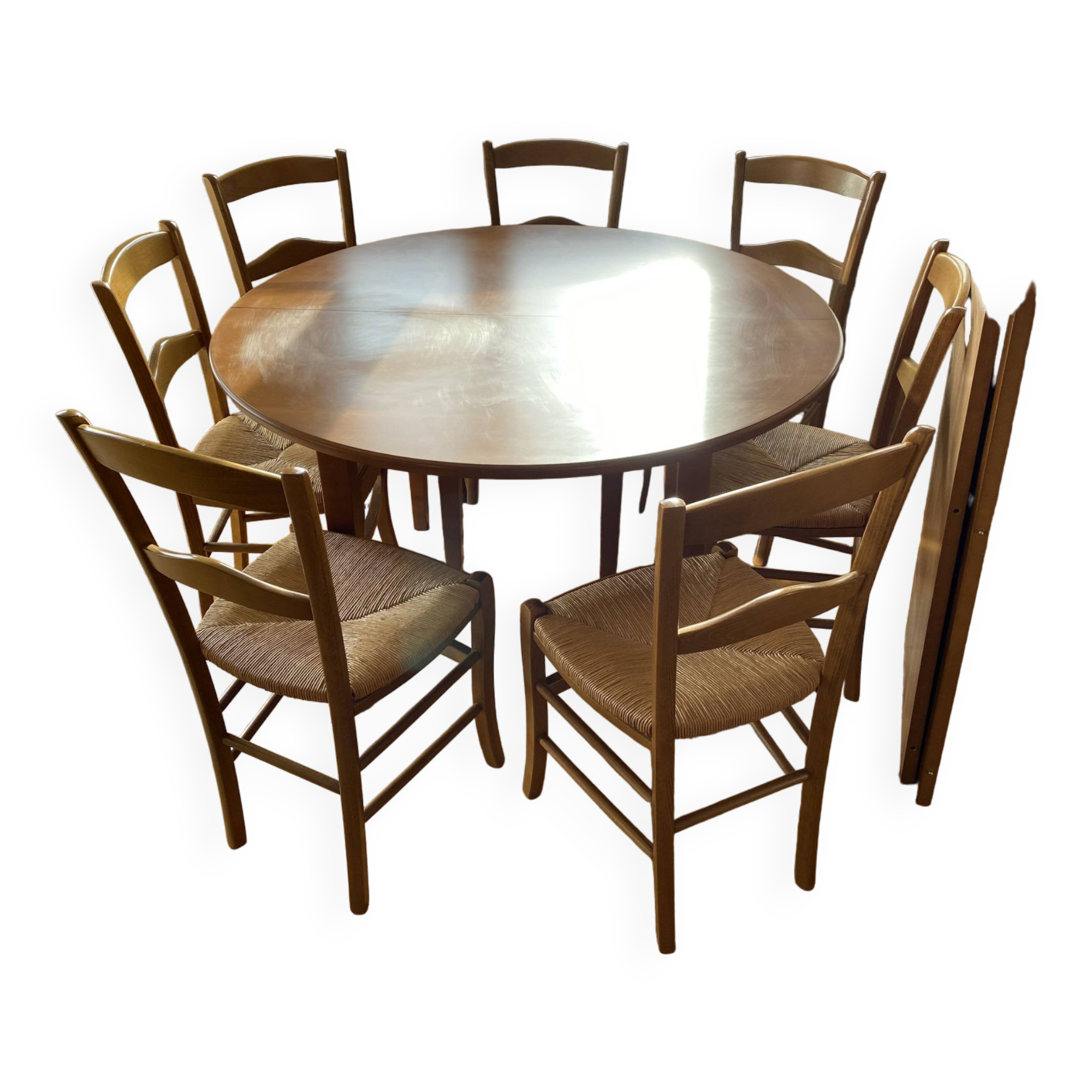 Lot 1 table and 7 chairs