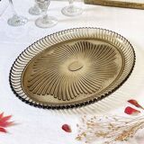 Oval serving dish in Bayel fluted glass