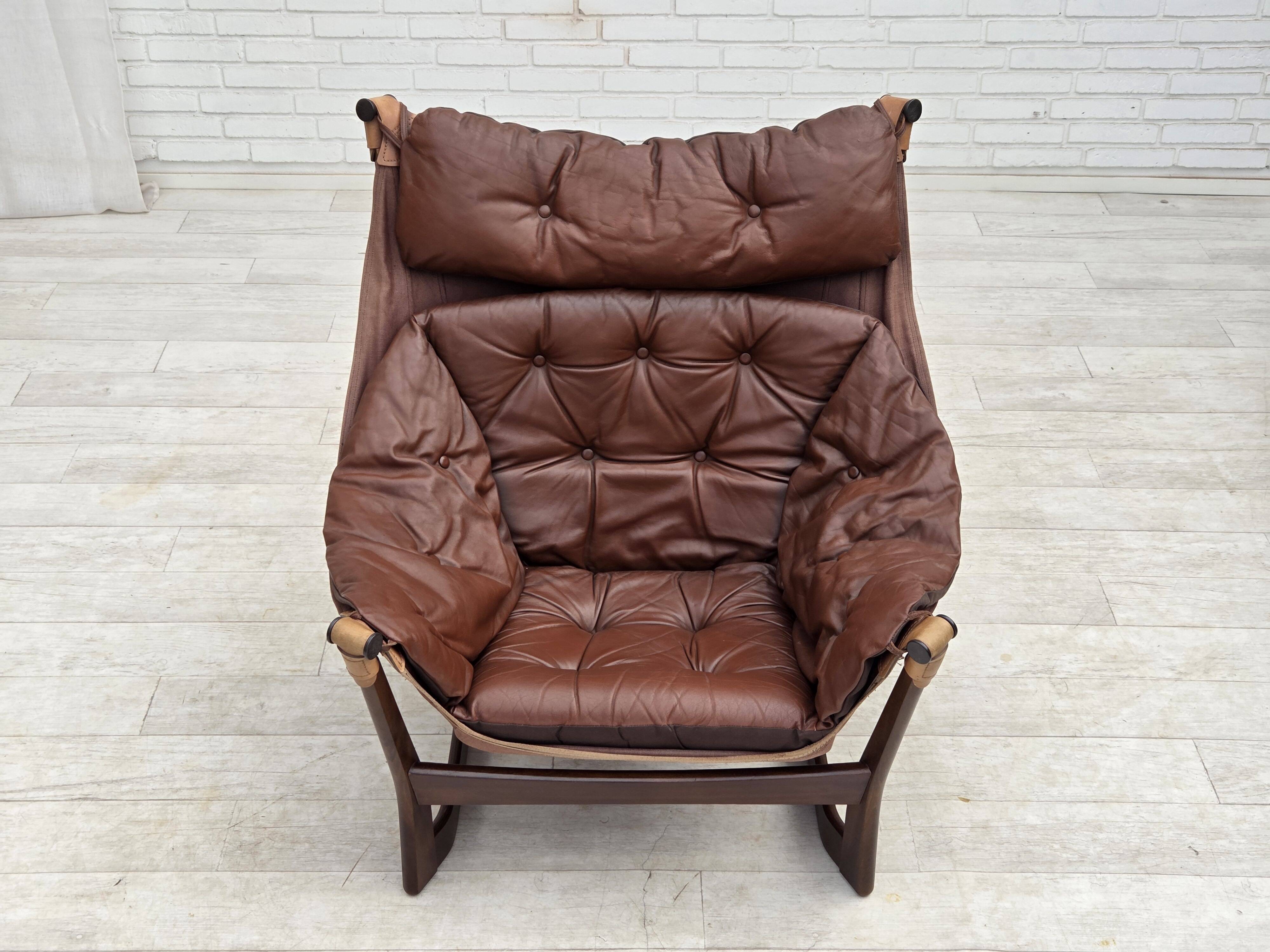 1970s, Norwegian design by Tormod Alnaes, "Trega" loungechair.