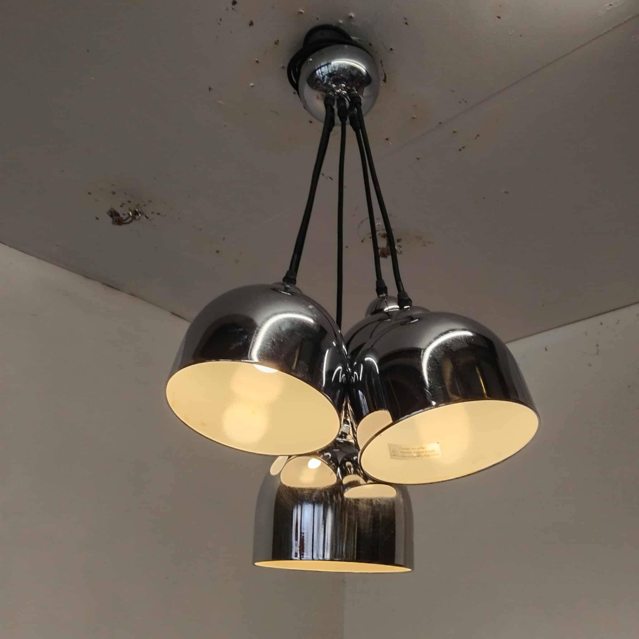 Space Art chrome pendant light