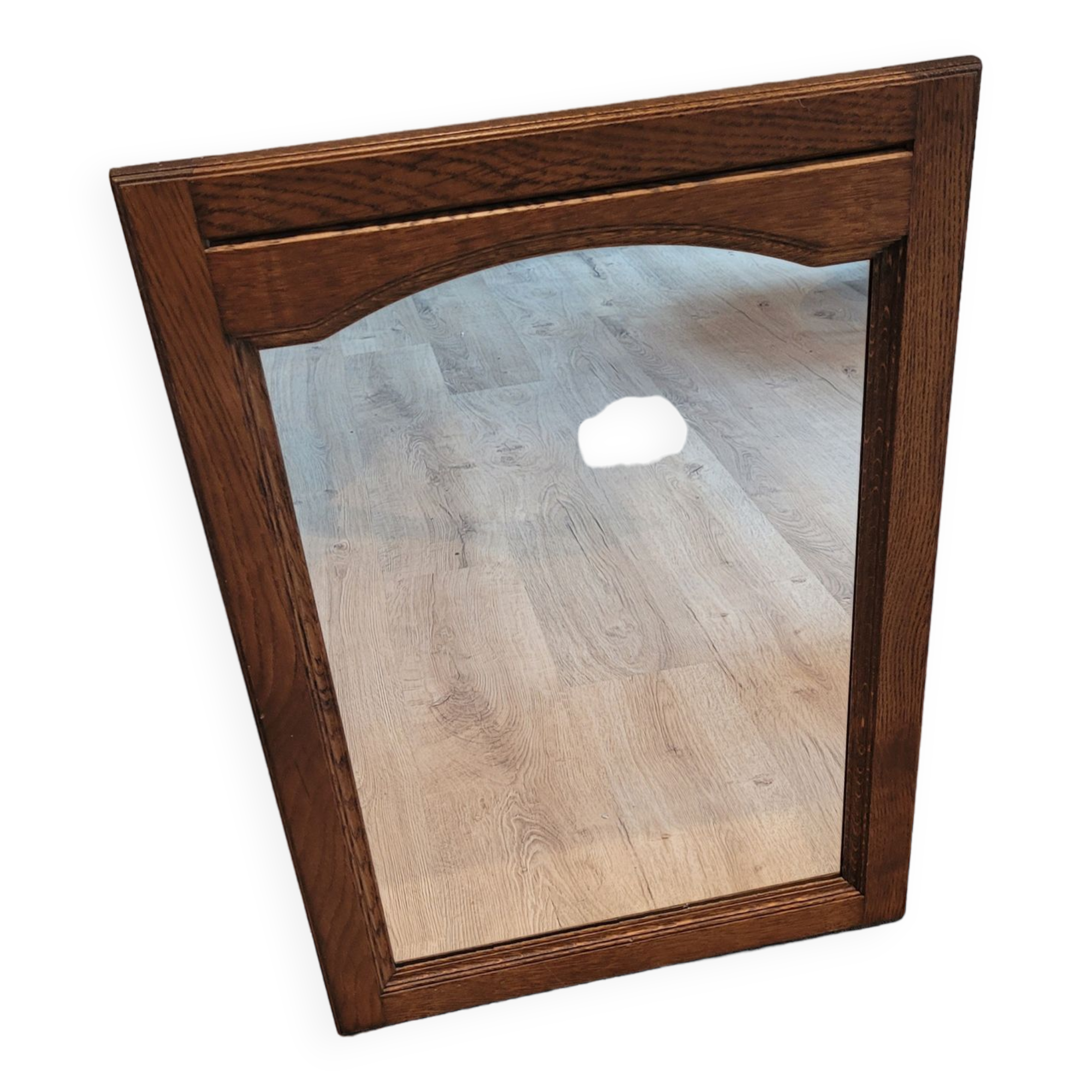 Miroir bois moustache