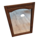 Miroir bois moustache