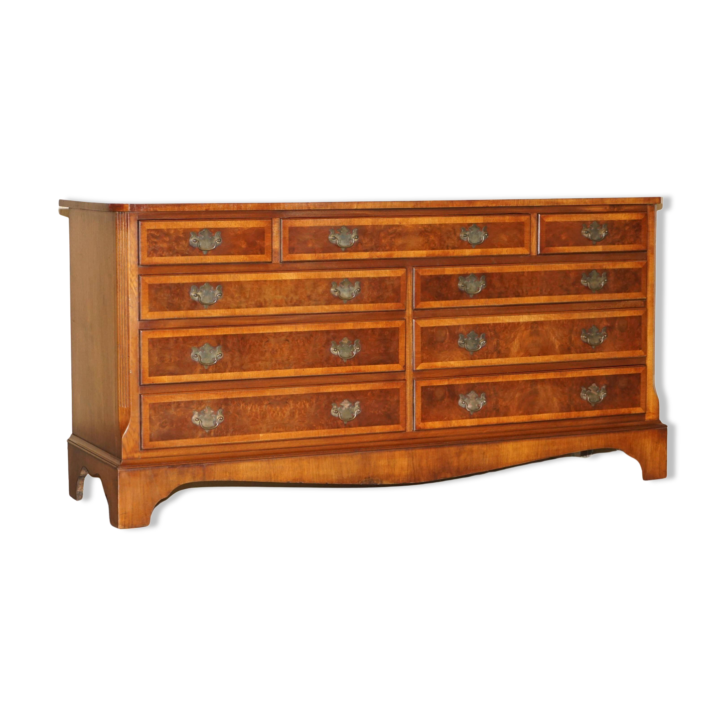 Very Georgian in walnut Burr & Burl with vintage patina.