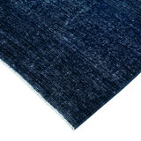 Hand-knotted persian overdyed 300 cm x 386 cm blue wool rug