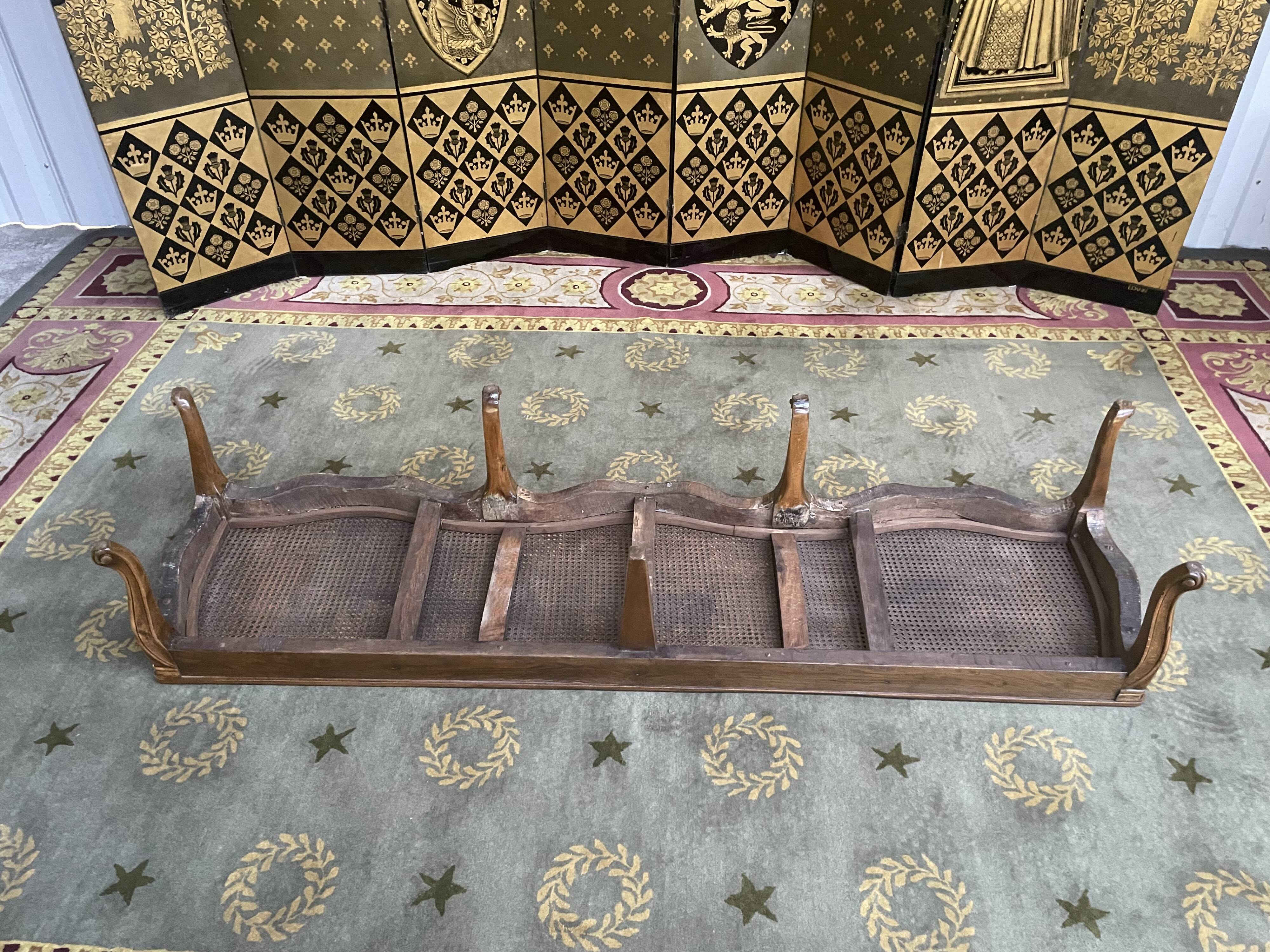 Louis XV period entrance office bench in canning