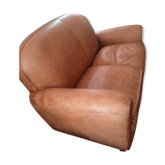 2-seater leather Club sofa