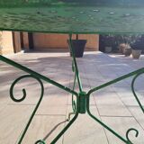 Wrought iron garden table