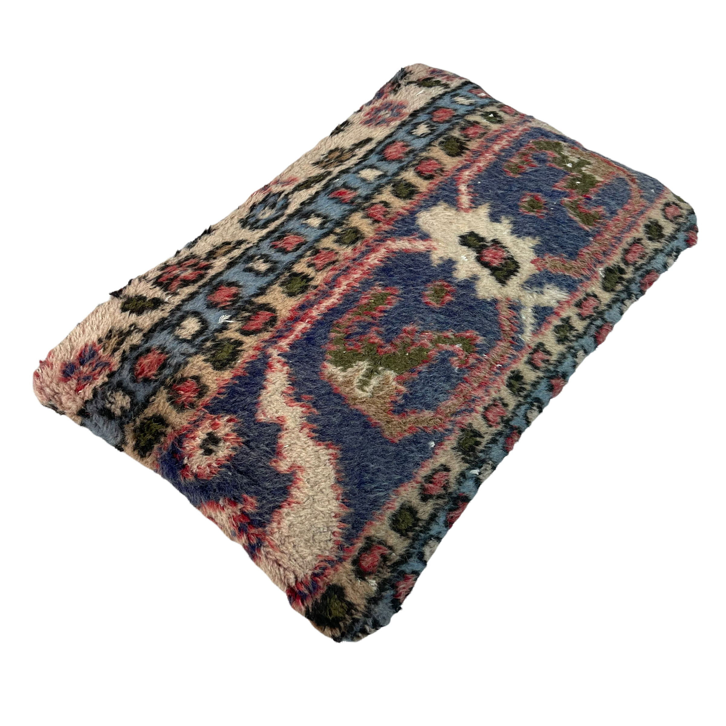 Vintage turkish rug cushion cover, 30 x 50 cm