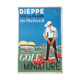 Poster "Dieppe on the beach on the beach" miniature golf by Leon Gambier from the 1950s