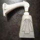 Wall lamp old white porcelain art deco bathroom 1920 tulip engraved glass