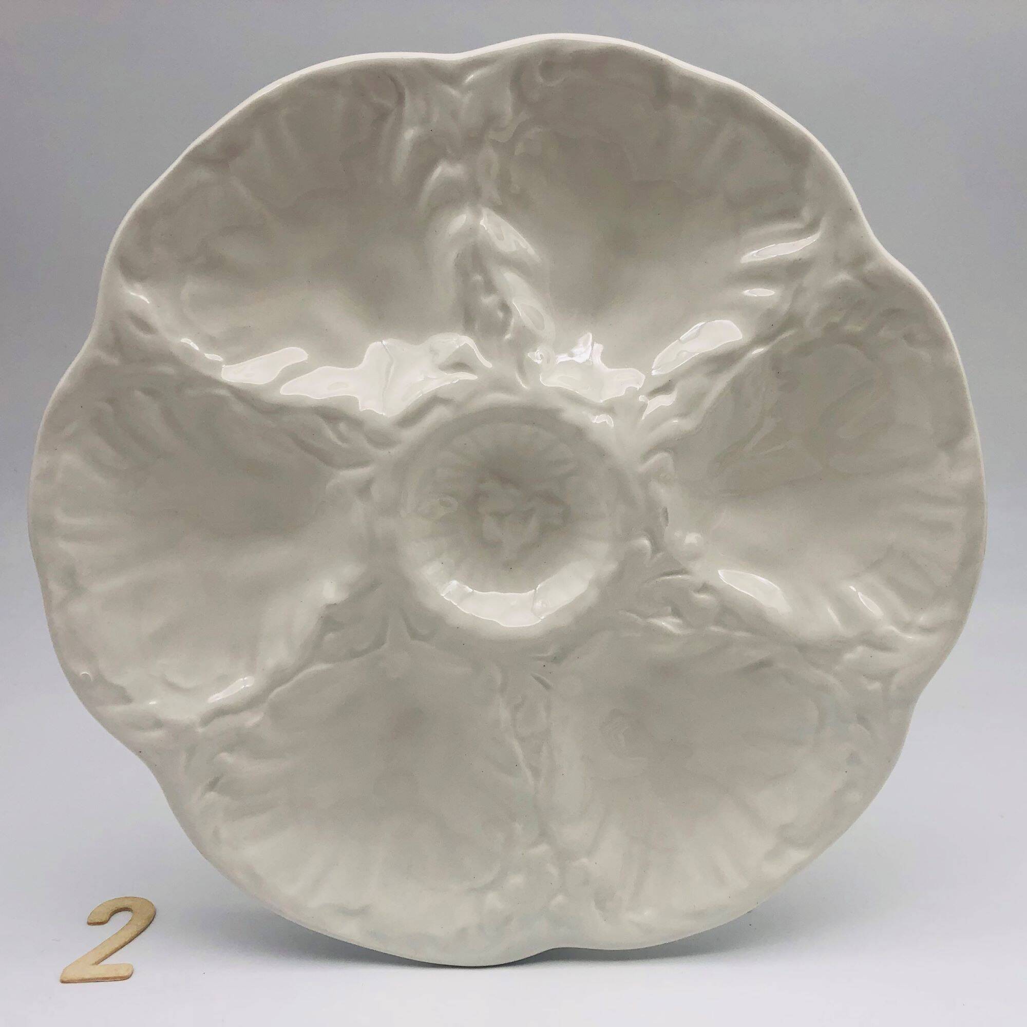 6 Gien Oyster Plates