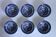 6 Willow blue English porcelain bowls