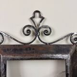 menu frame for restaurant in hammered iron period 1930-1940