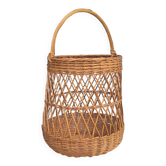 Large wicker basket from the 50s