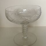 Set of eight champagne glasses