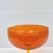 Grande coupe en verre soufflé style murano