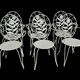 Fauteuils en fer forgé provençal des années 60, set de 6