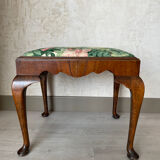 Tabouret en bois Chippendale XIXe