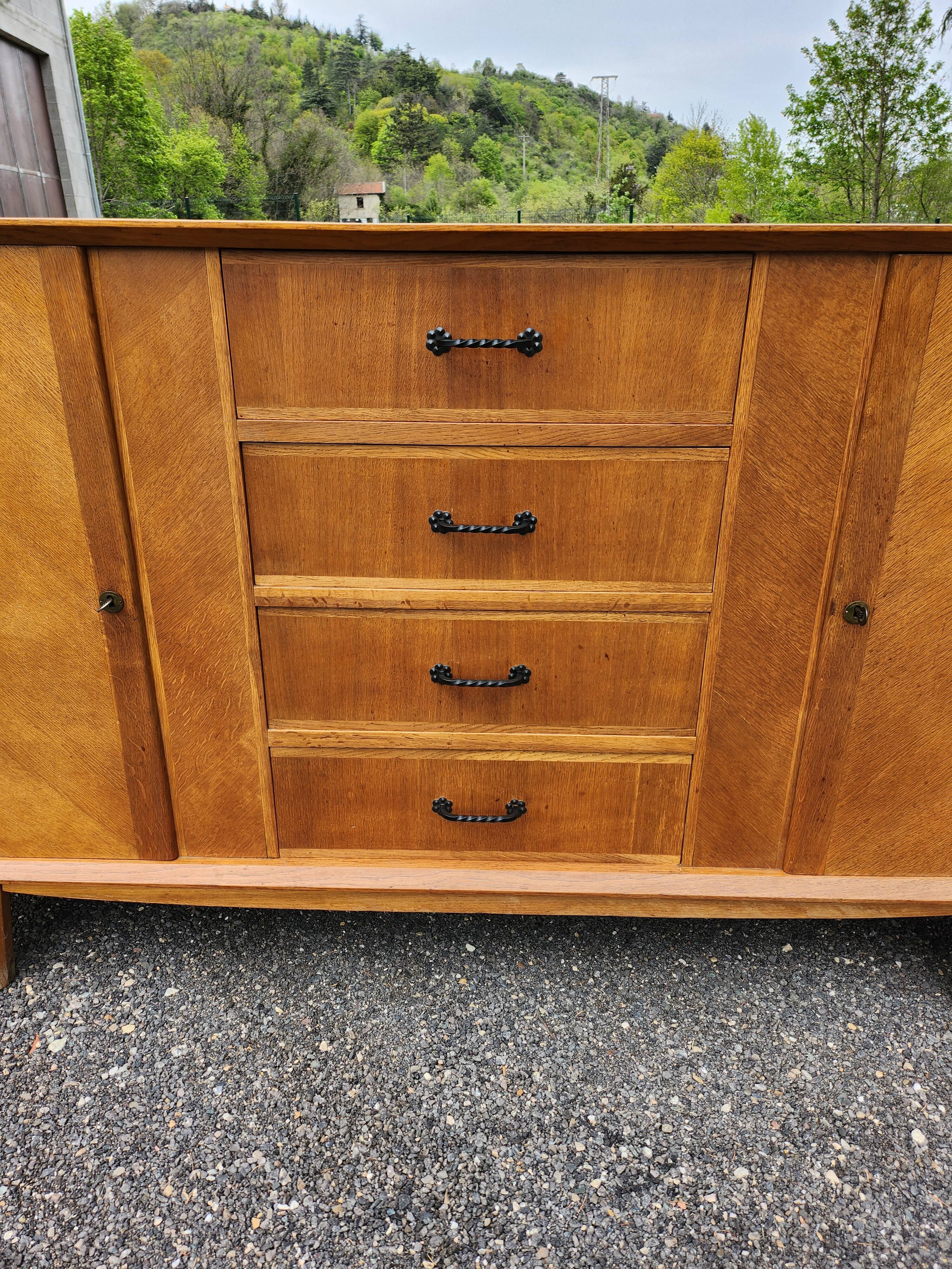 Light oak vintage sideboard