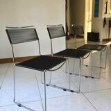 Chrome and scoubidou chairs