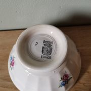 Vintage fluted bowl Sarreguemines Digoin France flower pattern