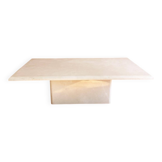 Travertine coffee table