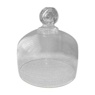 Large plain crystal cheese bell