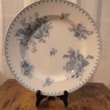Plat Terre de Fer modèle Flore de U&C Sarreguemines