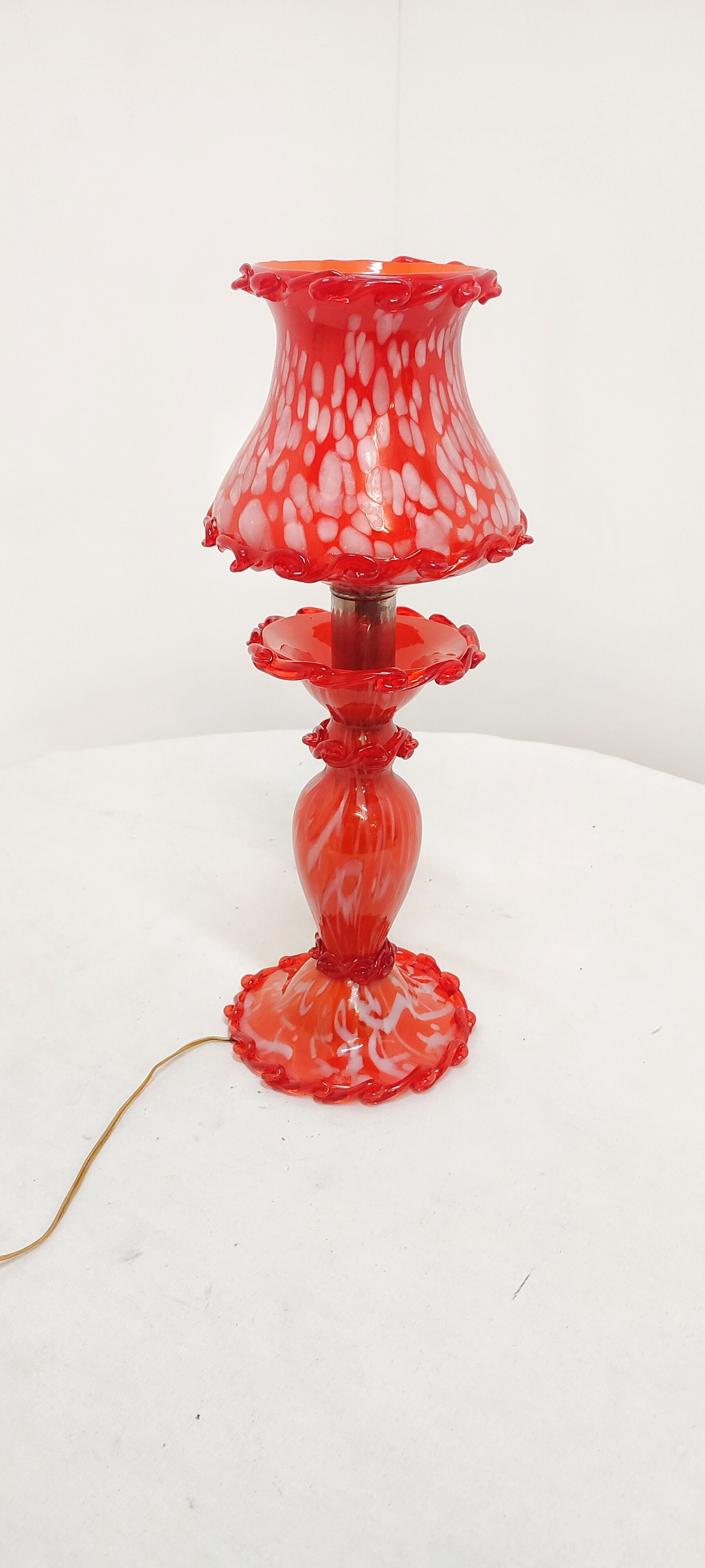 Murano glass table lamp. Italy, 1980