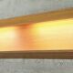 Floating long wall shelf / sideboard in teak, Denmark 1960s