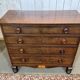 Victorian English commode from the 19th century in mahogany.