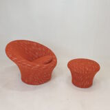Mushroom Armchair and Ottoman by Pierre Paulin for Artifort, 1960s