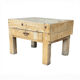 Small log workbench of Butchery solid wood 1930 ́