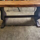 Large solid wood table – carefully restored – 200 x 80 cm