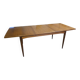 Table scandinave galbée extensible papillon en teck années 60