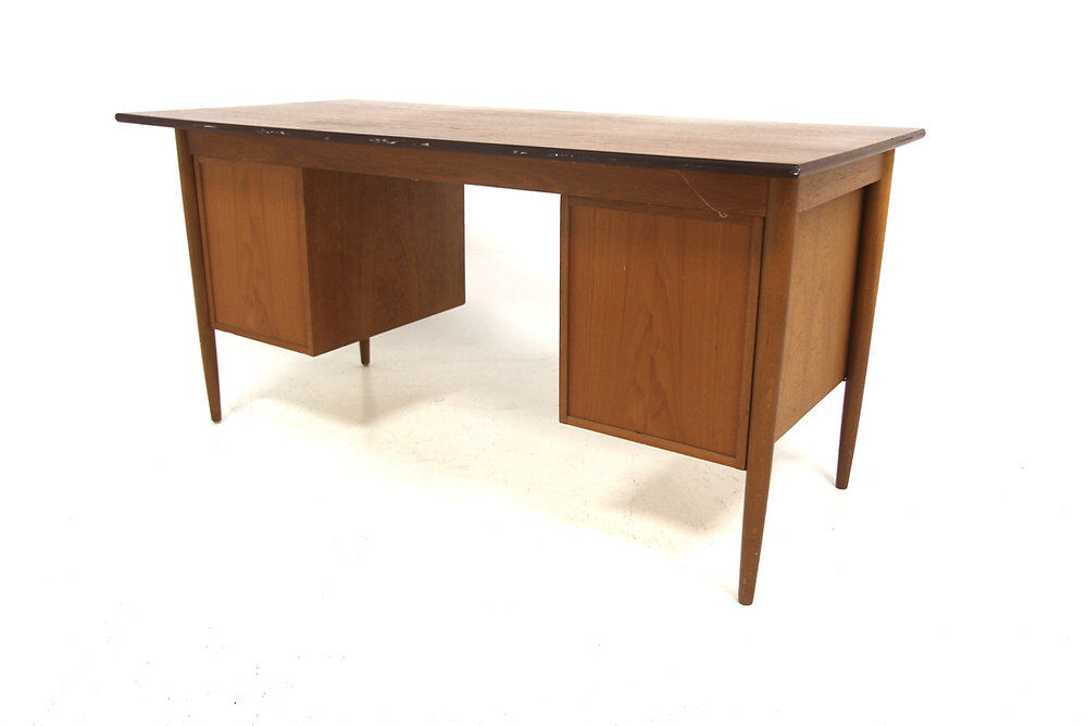 Scandinavian desk in teak and oak, Sweden, 1960