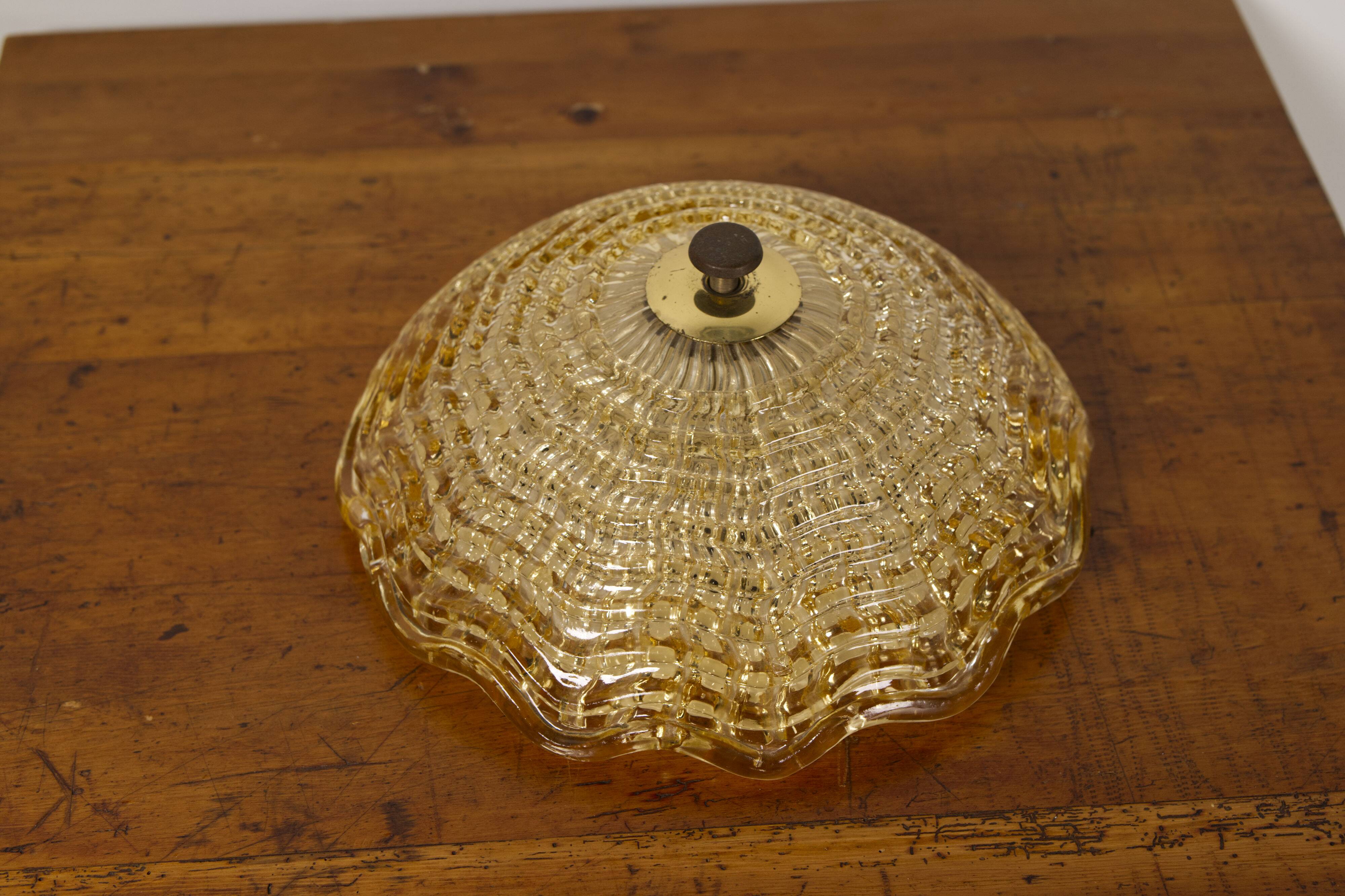 Carl Fagerlund ceiling light for Orrefors, Sweden 1960s