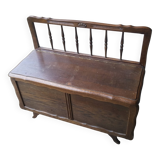 Petit Banc Coffre Chêne - XXè