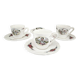 Lot de 4 tasses à café Sarreguemines Obernai
