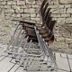 Set of 6 Flötotto pagwood stackable chairs 1960