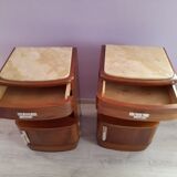 Pair of art deco bedside tables