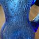 Carafe Biot blue color glass
