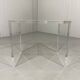 1970s Plexiglas Piano Stool / Side Table