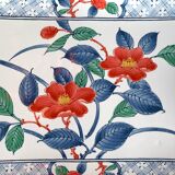 Japanese tray in enamelled sheet metal with Imari decoration 1960