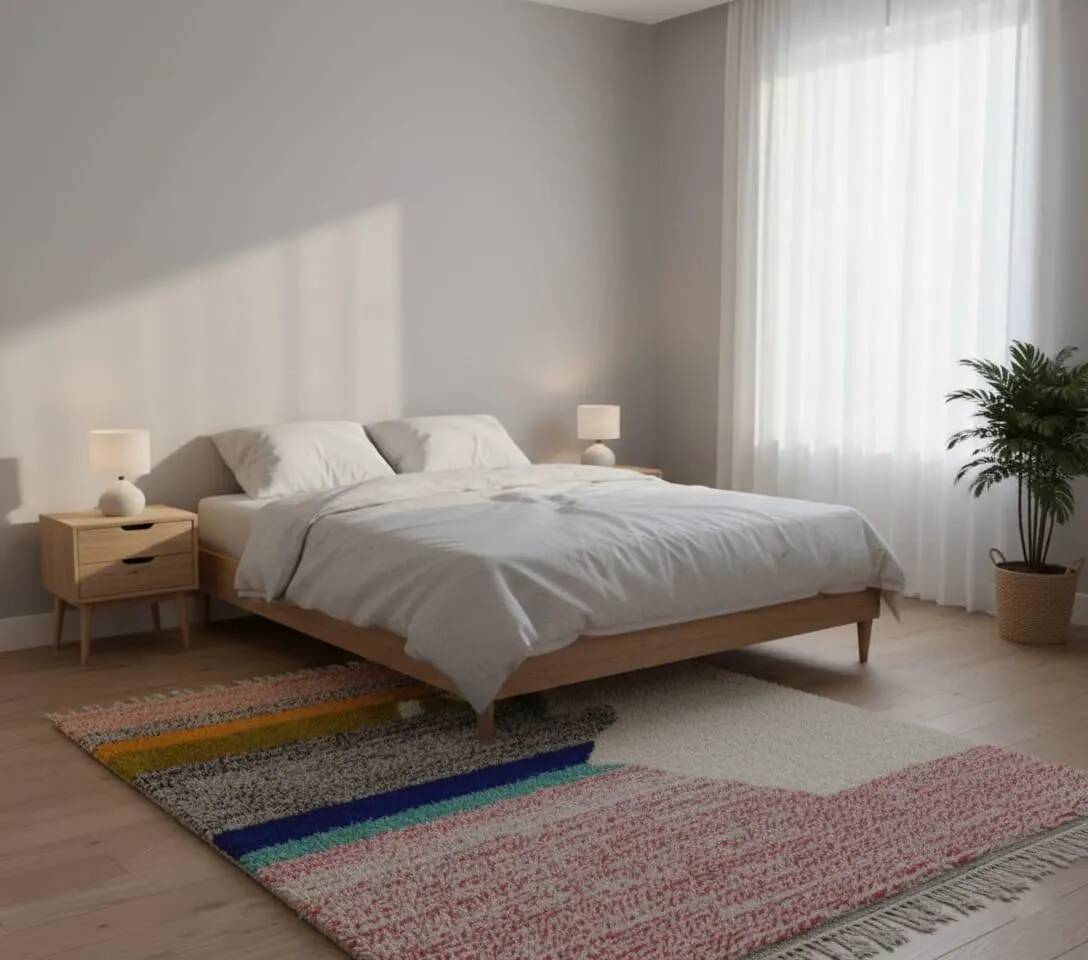 Berber carpet in natural wool 3x2 m