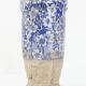 Magnifique vase tres ancien ceramique terre cuite fleurs bleues & blanches