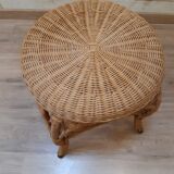 Rattan peacock stool 60