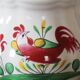 Large vintage ceramic milk jug, Saint Clément France, Le Coq motif