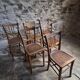 Set of 6 vintage French bistro chairs – Beech, 1950s