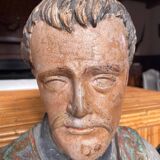 18th century polychrome religious statue